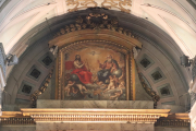 Picture over main altar at Iglesia de Nuestra Señora de Carmen