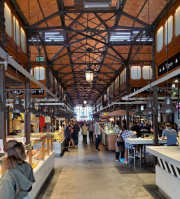 An eerily empty Mercado was one of our first indications that something really bad was going on.