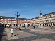 Nearly empty Plaza Mayor