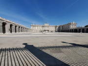 The huge plaza in front of the Royal Palace was deserted.