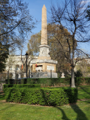 View of the May 2nd, 1808 monument to victims of French soldiers in Madrid.