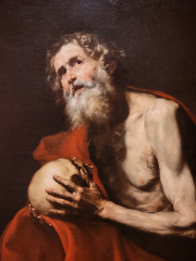 Saint Jerome in penitence (Jose de Ribera ("el Españoleto"),  1634)