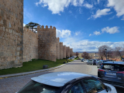View of a section of the walls of Ávila