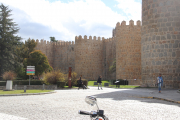 Plaza near gate in walls of Ávila