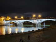 Triana bridge from the Seville city side