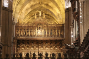 High above the cathedral floor