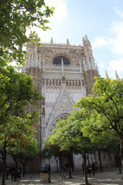 North side of cathedral, from the Orange courtyard