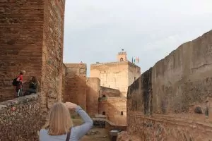 One of the remaining 23 towers in the Alhambra