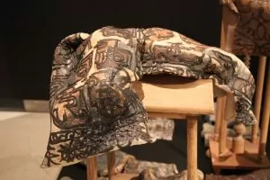 Piece from “Places where I’ll be” by Cristina Bolborea at the Tile Museum