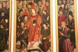 Panel from Nuno Gonçalves (1470) St. Vincent panels