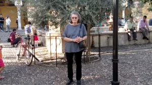 In the garden of the Mezquita, late afternoon.