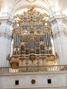 One of the organs in the cathedral