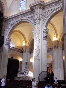 Interior of El Salvador church