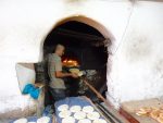 Baking bread; this bread is ubiquitous and individuals sometimes bring their own bread in to be baked