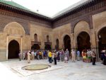 the courtyard of one of the medersas. We could get in because it is no longer used as a mosque.