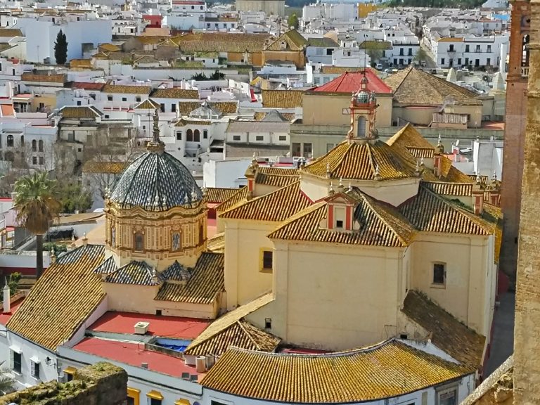 Looking down on Carmona from a tower in the Alcázar