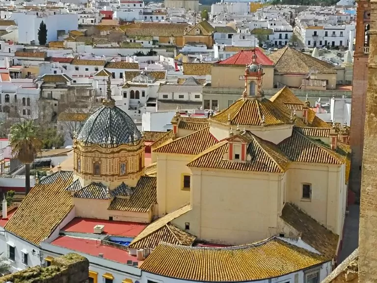 Looking down on Carmona from a tower in the Alcázar