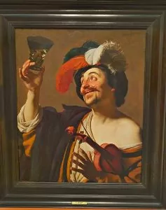 The Merry Violinist at the Thyssen-Bornemisza Museum.