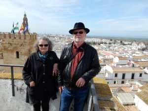 On the tower at the Alcázar in Carmona