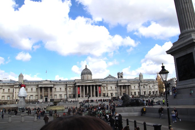 Trafalger Square from the bus
