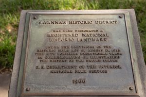 Savannah Historic District Marker